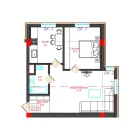 2-комн. квартира 55.5 м²  1/12 этаж | Жилой комплекс CHINARA PARK