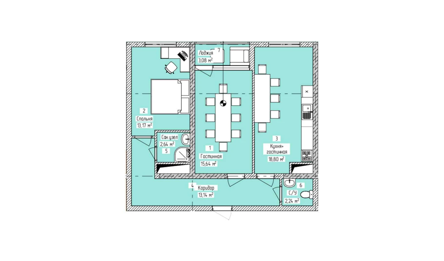3-комн. квартира 68.71 м² 9/16 этаж | Жилой комплекс ELITE ECO CITY 3-комн. квартира 68.71 м² 9/16 этаж | Жилой комплекс ELITE ECO CITY