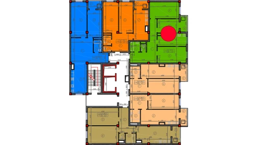 3-xonali xonadon 92 m²  2/12 qavat | Sokin hayot Turar-joy majmuasi