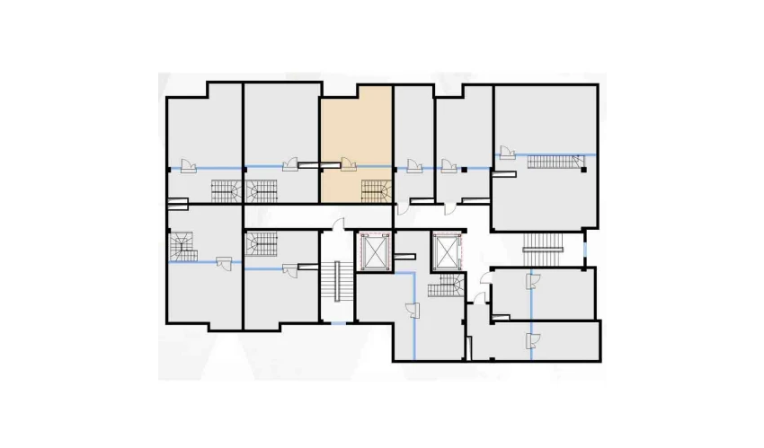2-xonali xonadon 94.23 m²  7/7 qavat | Bochka Resort Turar-joy majmuasi