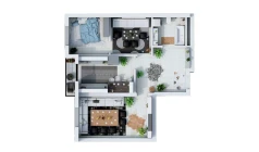 2-комн. квартира 76.11 м²  16/17 этаж | Жилой комплекс UCHTEPA CITY
