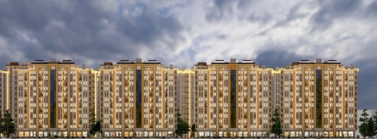 1-комнатная квартира 58 м²  6/12 этаж | Жилой комплекс GAGARIN AVENUE