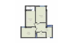2-xonali xonadon 65.5 m²  7/13 qavat | ORZU SAROYI Turar-joy majmuasi