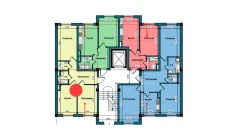 2-комн. квартира 60.3 м²  1/9 этаж | Жилой комплекс NUR BARAKA