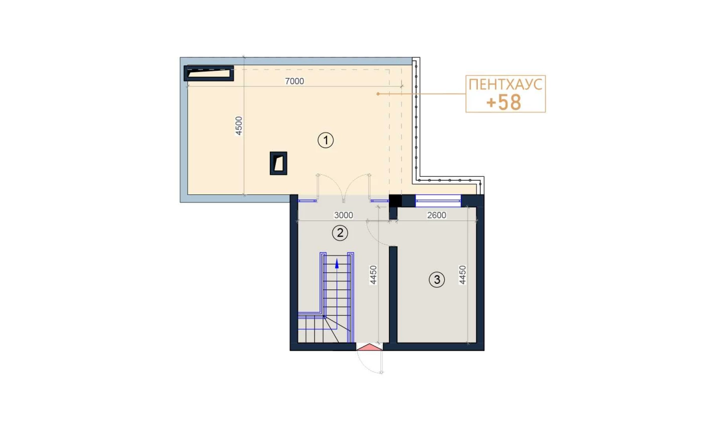 2-комн. квартира 123 м²  9/9 этаж | Жилой комплекс KO'KSAROY