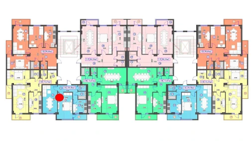2-xonali xonadon 59.58 m²  7/7 qavat | O'ZBEGIM Turar-joy majmuasi