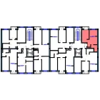1-xonali xonadon 37.5 m²  6/9 qavat | FLORYA RESIDENCE Turar-joy majmuasi