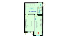 2-комн. квартира 57 м²  9/9 этаж | Жилой комплекс Rohat
