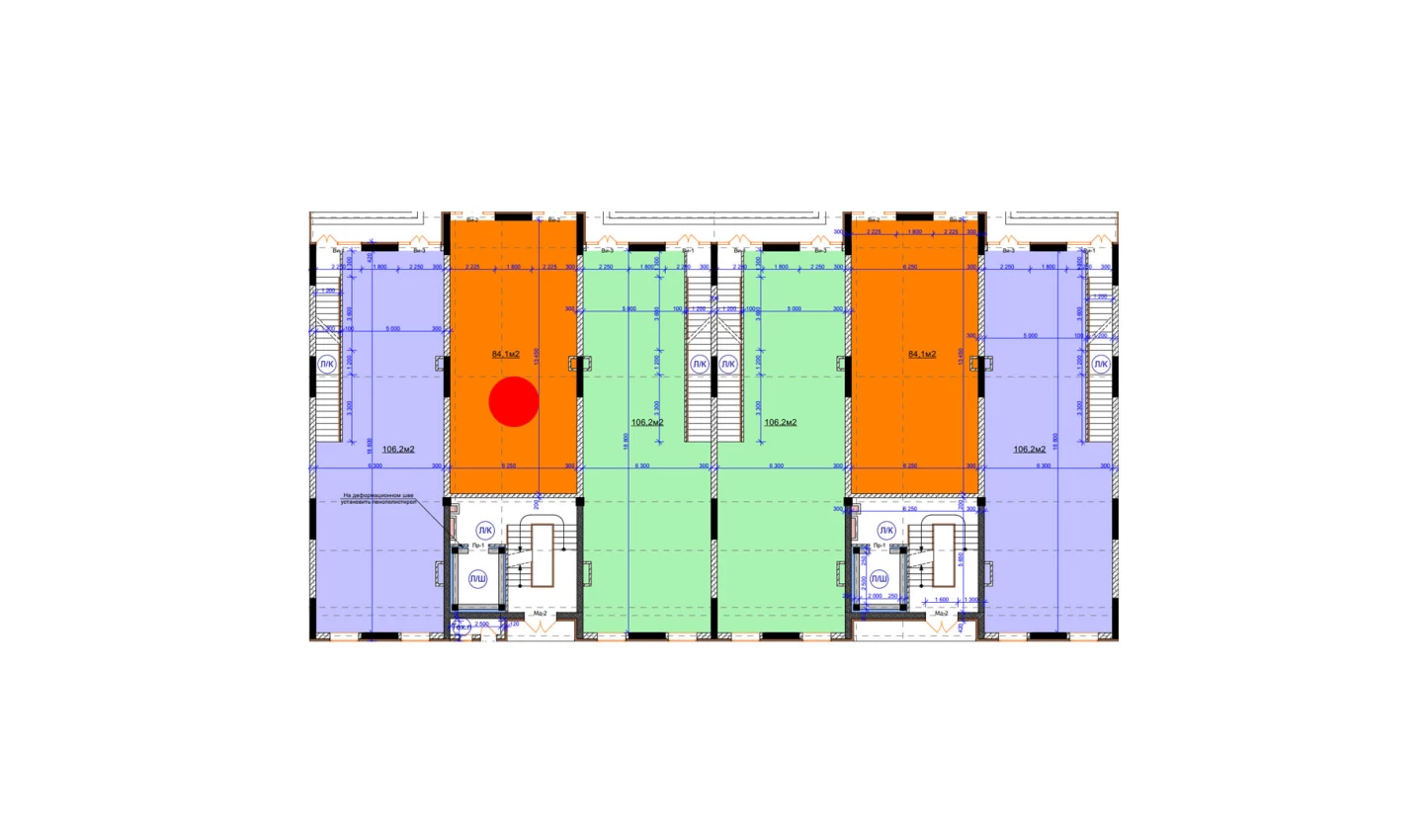 1-xonali xonadon 84.1 m²  1/9 qavat | Uchtepa Avenue Turar-joy majmuasi