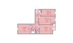 3-xonali xonadon 110.11 m² 6/9 qavat | SHAYX-UL OLAM Turar-joy majmuasi 3-xonali xonadon 110.11 m² 6/9 qavat | SHAYX-UL OLAM Turar-joy majmuasi