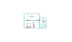 1-xonali xonadon 47.07 m²  13/17 qavat | UCHTEPA CITY Turar-joy majmuasi