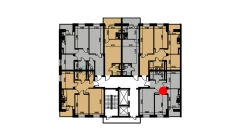 3-комн. квартира 55.32 м²  3/10 этаж | Жилой комплекс YANGIOBOD RESIDENCE