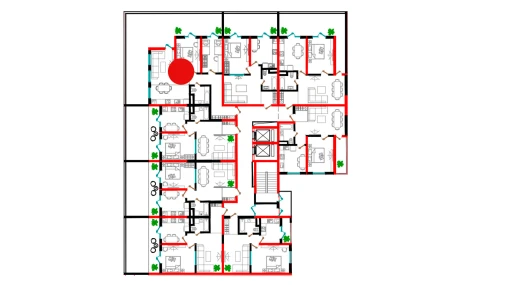 3-комнатная квартира 124.2 м²  2/12 этаж | Жилой комплекс Aman Residence