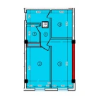 1-комн. квартира 53.93 м²  1/10 этаж | Жилой комплекс Ko'kcha-Oqtepa