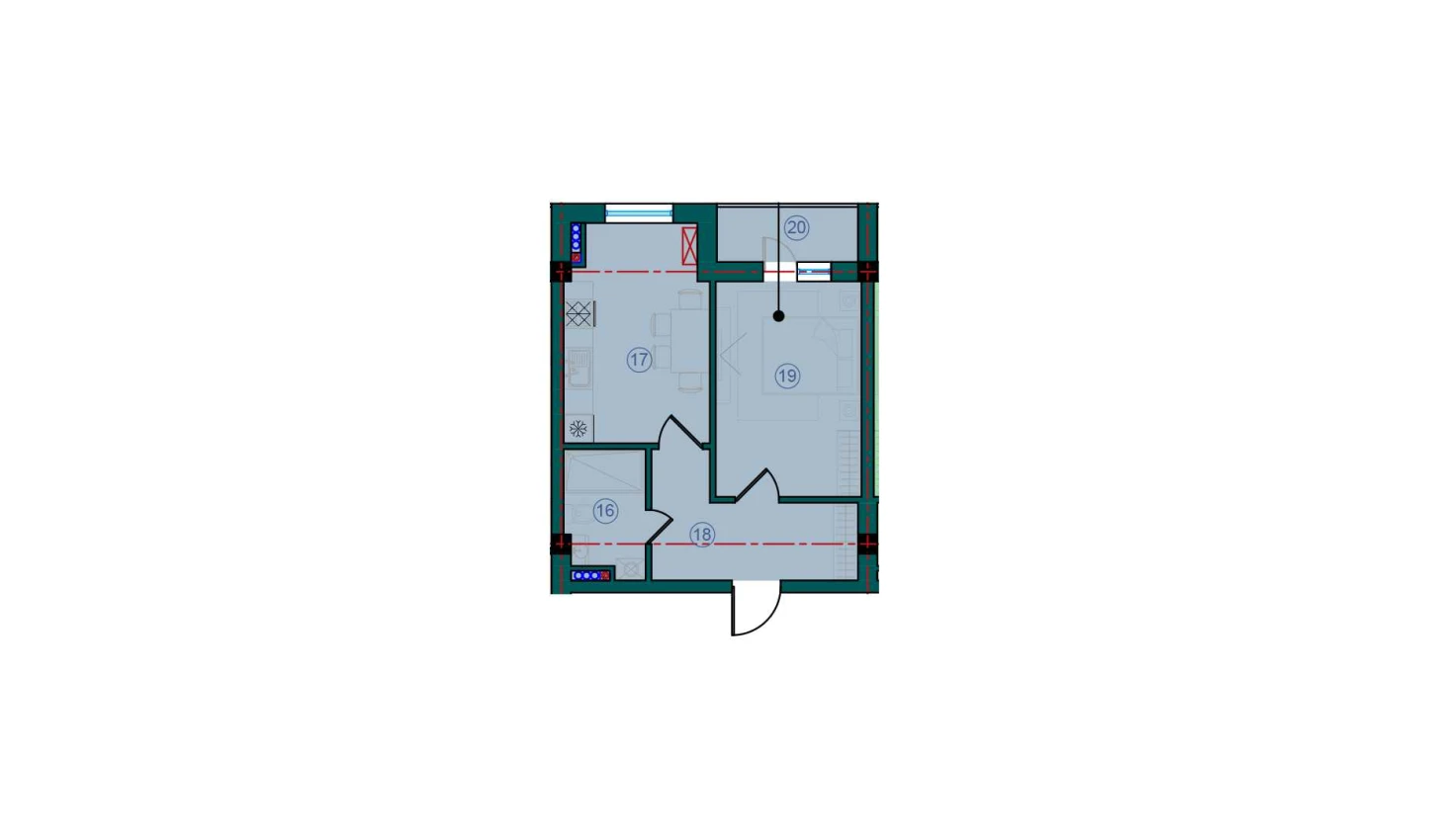 1-комн. квартира 88.2 м²  7/7 этаж | Жилой комплекс Bristol