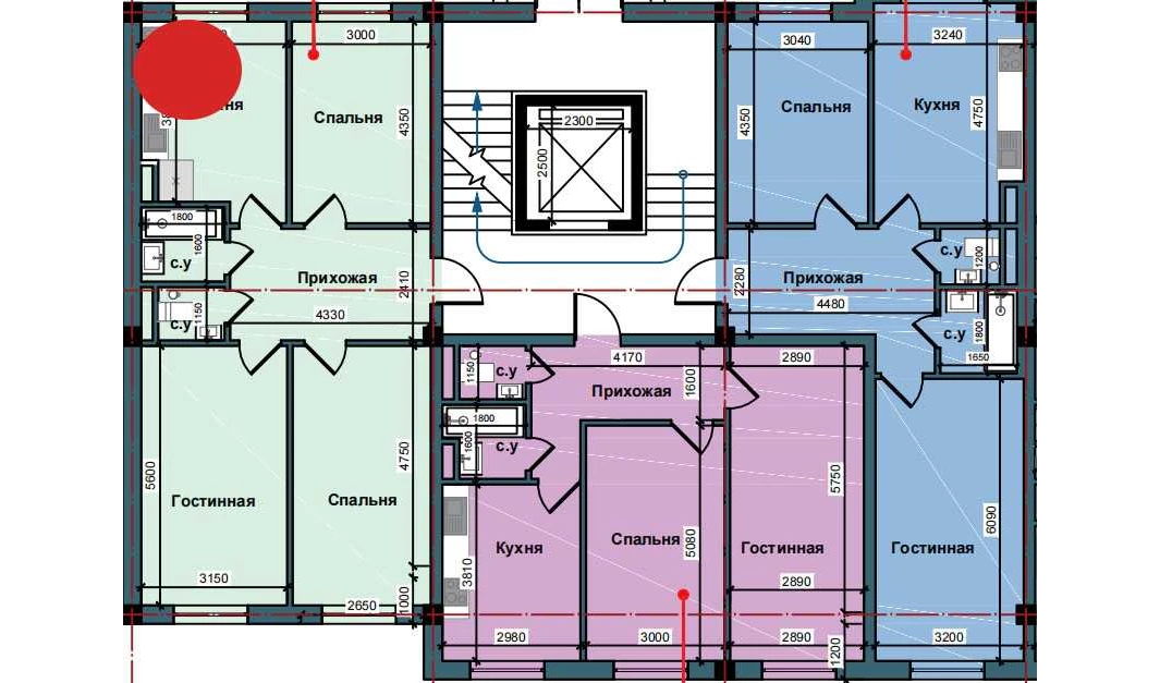3-комн. квартира 79 м²  9/9 этаж | Жилой комплекс NUR BARAKA