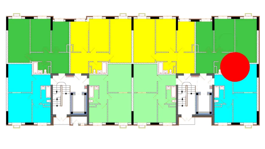4-xonali xonadon 116 m²  1/9 qavat | Uchtepa Avenue Turar-joy majmuasi