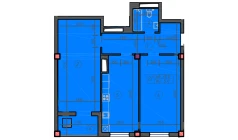 2-комн. квартира 78 м²  3/12 этаж | Жилой комплекс Sokin hayot