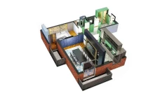 2-xonali xonadon 72.27 m²  3/7 qavat | O'ZBEGIM Turar-joy majmuasi