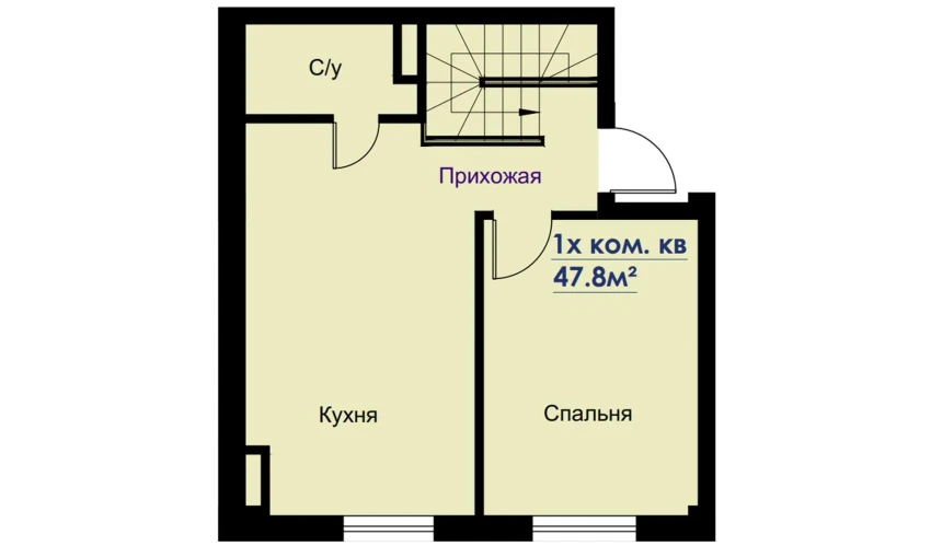 2-комнатная квартира 95.6 м²  1/6 этаж | Жилой комплекс CHOSHTEPA GARDEN