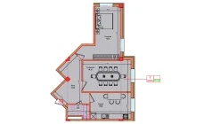 2-комн. квартира 68.8 м²  8/8 этаж | Жилой комплекс Markaz