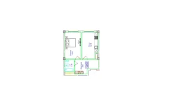 1-xonali xonadon 42.53 m²  7/9 qavat | UCHTEPA CITY Turar-joy majmuasi