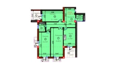 3-xonali xonadon 144.81 m²  5/9 qavat | SAMARQAND CITY Turar-joy majmuasi