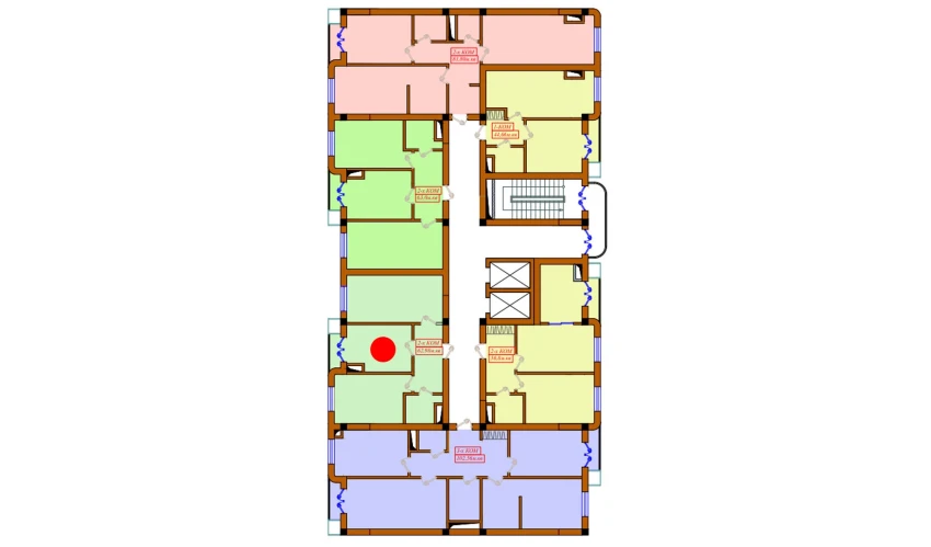 2-комнатная квартира 62.98 м²  12/12 этаж | Жилой комплекс Aviasozlar Plaza