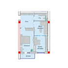 2-комн. квартира 52.82 м²  11/12 этаж | Жилой комплекс SERGELI CITY