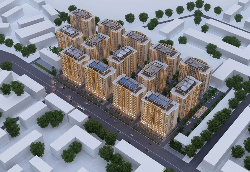 2-комн. квартира 67 м²  9/12 этаж | Жилой комплекс GAGARIN AVENUE