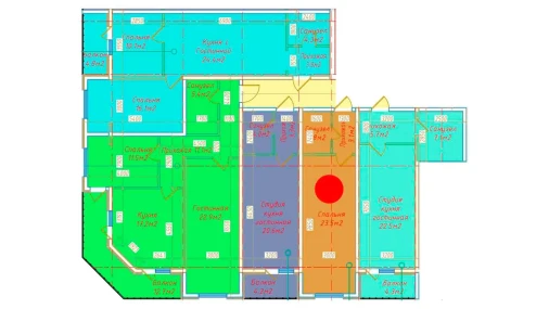 1-xonali xonadon 30.4 m²  15/16 qavat | DO'MBIROBOD RESIDENCE Turar-joy majmuasi