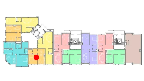 3-xonali xonadon 58.25 m²  1/8 qavat | Ziynat Capital Turar-joy majmuasi