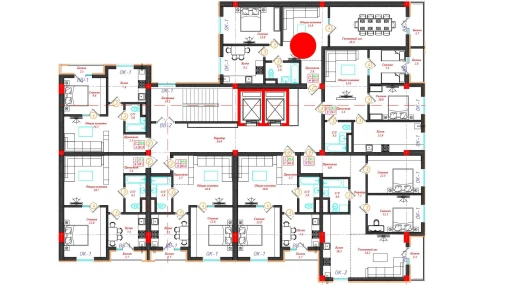 2-xonali xonadon 69.9 m²  4/12 qavat | CHINARA PARK Turar-joy majmuasi