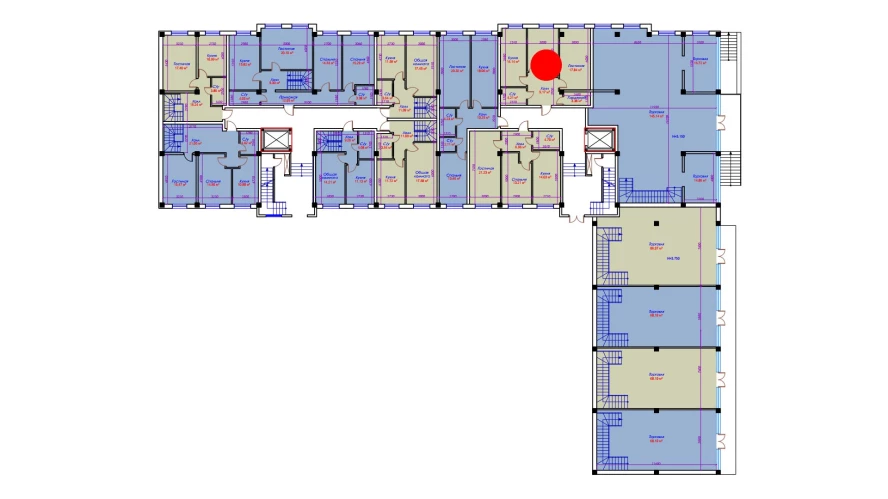2-xonali xonadon 62.14 m²  1/10 qavat | Ko'kcha-Oqtepa Turar-joy majmuasi