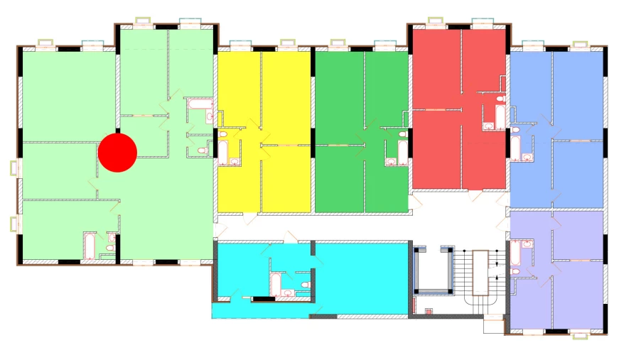 5-xonali xonadon 192.8 m²  4/9 qavat | Uchtepa Avenue Turar-joy majmuasi