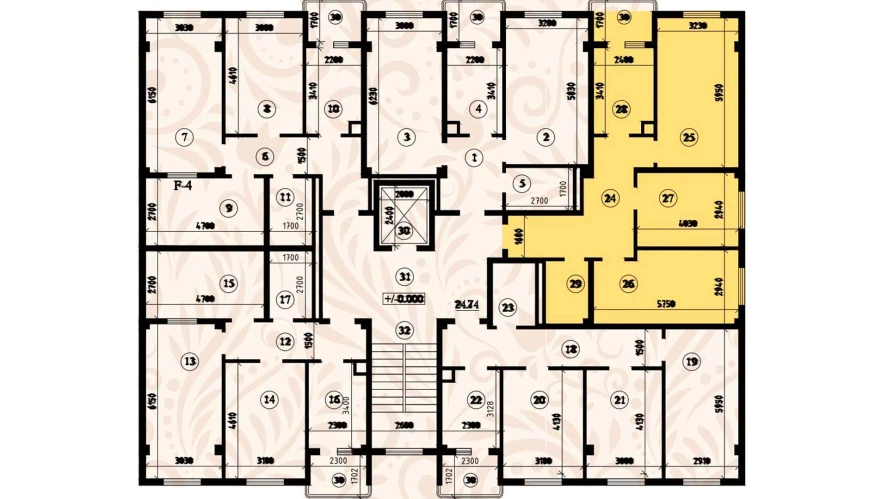 3-комн. квартира 78.08 м² 2/8 этаж | Жилой комплекс YASHIL VODIY RESIDENCE 3-комн. квартира 78.08 м² 2/8 этаж | Жилой комплекс YASHIL VODIY RESIDENCE