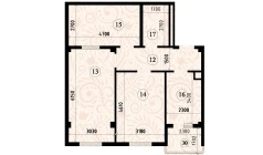 3-комн. квартира 69.99 м² 4/8 этаж | Жилой комплекс YASHIL VODIY RESIDENCE 3-комн. квартира 69.99 м² 4/8 этаж | Жилой комплекс YASHIL VODIY RESIDENCE