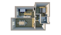 2-комн. квартира 74.4 м²  8/10 этаж | Жилой комплекс BRIDGE