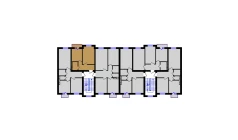1-xonali xonadon 38.47 m²  4/5 qavat | QIZILTEPA Turar-joy majmuasi