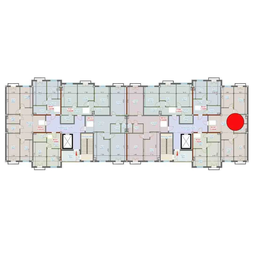 3-комн. квартира 105.5 м²  3/9 этаж | Жилой комплекс YANGI AVLOD