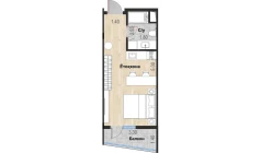 1-комн. квартира 29.94 м²  5/7 этаж | Жилой комплекс Bochka Resort
