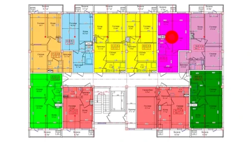 1-комнатная квартира 44.4 м²  6/9 этаж | Жилой комплекс CHIRCHIQ CITY