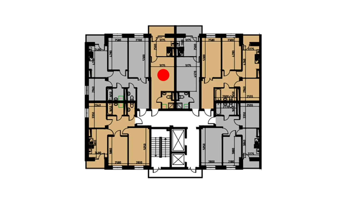 1-комн. квартира 30.31 м²  7/10 этаж | Жилой комплекс YANGIOBOD RESIDENCE