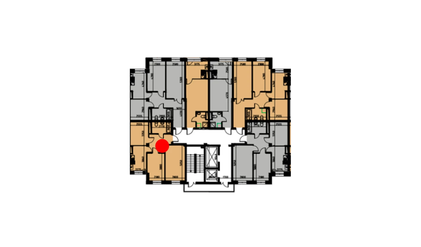 2-комн. квартира 58.75 м²  2/10 этаж | Жилой комплекс YANGIOBOD RESIDENCE