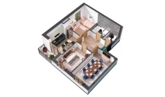 3-комн. квартира 62.42 м²  10/10 этаж | Жилой комплекс YANGIOBOD RESIDENCE