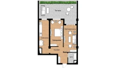 2-xonali xonadon 95.12 m²  3/16 qavat | Musaffo Turar-joy majmuasi