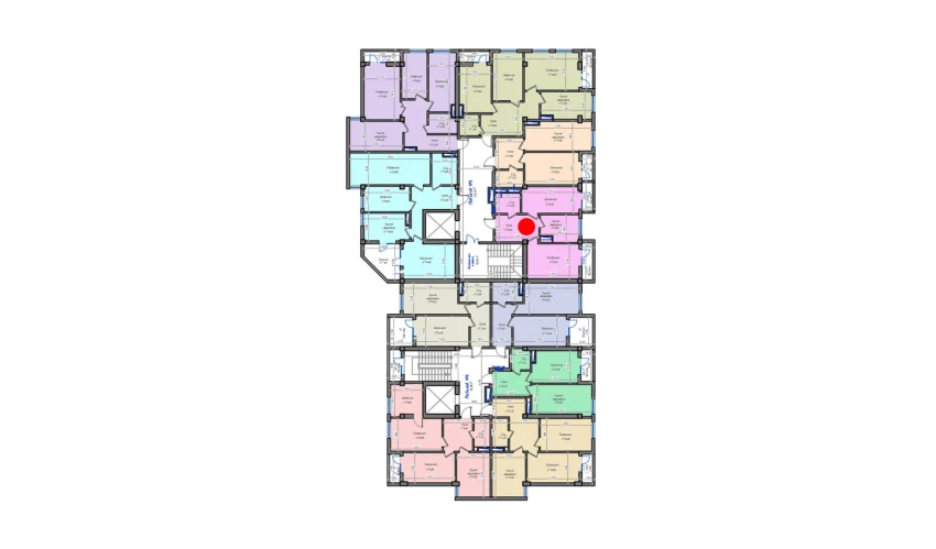 2-xonali xonadon 64.8 m²  11/13 qavat | ORZU SAROYI Turar-joy majmuasi