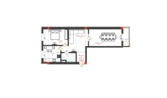 2-комн. квартира 69.9 м²  2/12 этаж | Жилой комплекс CHINARA PARK