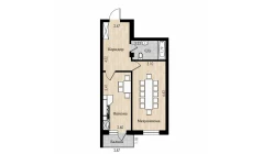 1-комн. квартира 56 м²  3/8 этаж | Жилой комплекс Mustaqillik Avenue