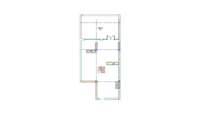 2-комнатная квартира 100.92 м²  17/17 этаж | Жилой комплекс ASTRA